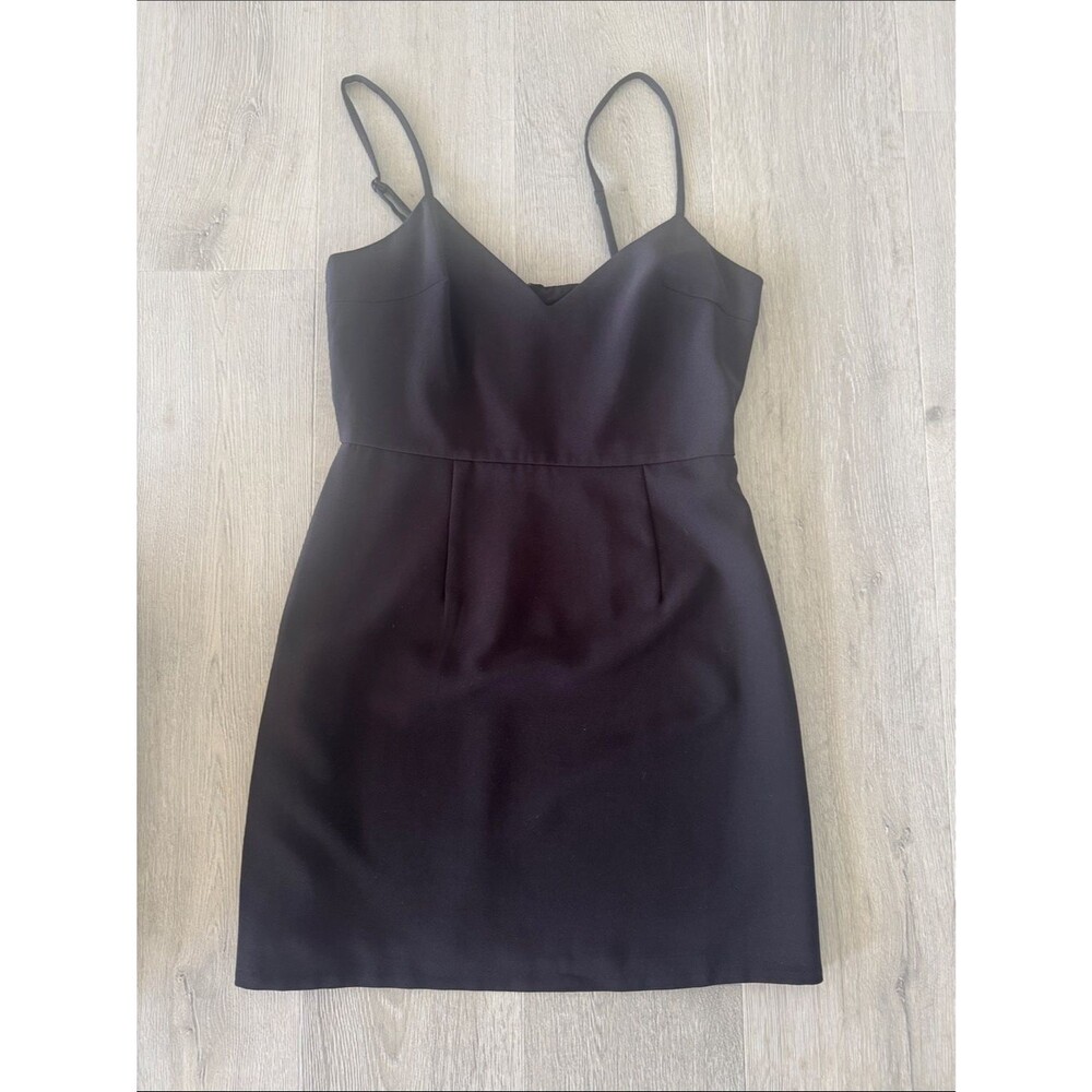 French Connection Black Mini Slip Dress